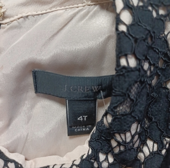 NWT J.crew Black Lace Peter Pan Collar Cargo Pocketed Cocktail Dress | tall sz 4 - Picture 14 of 16